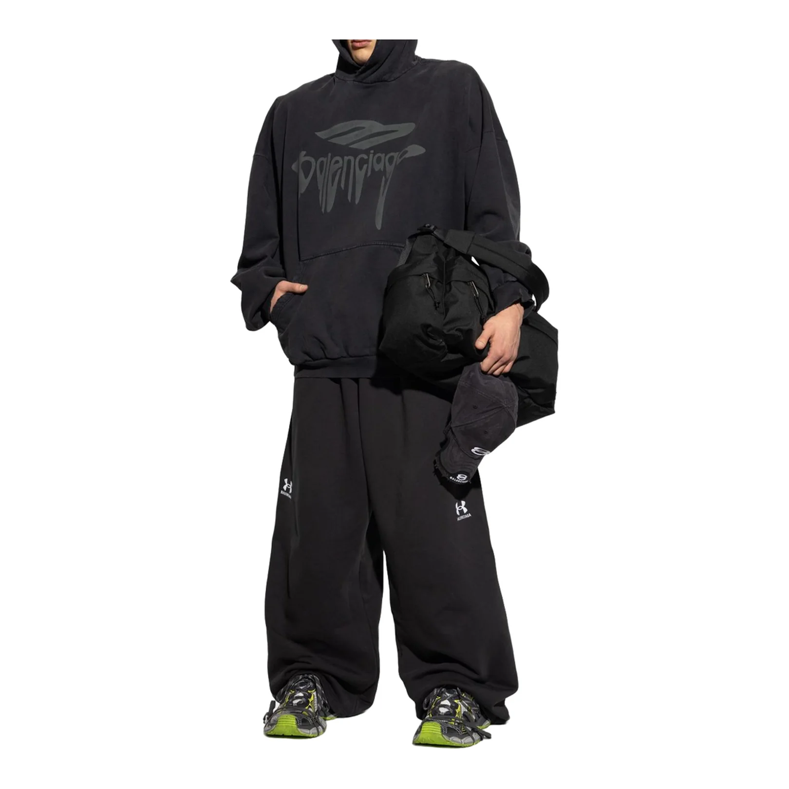 3XL Trainers in White Grey Green Yellow - Image 3