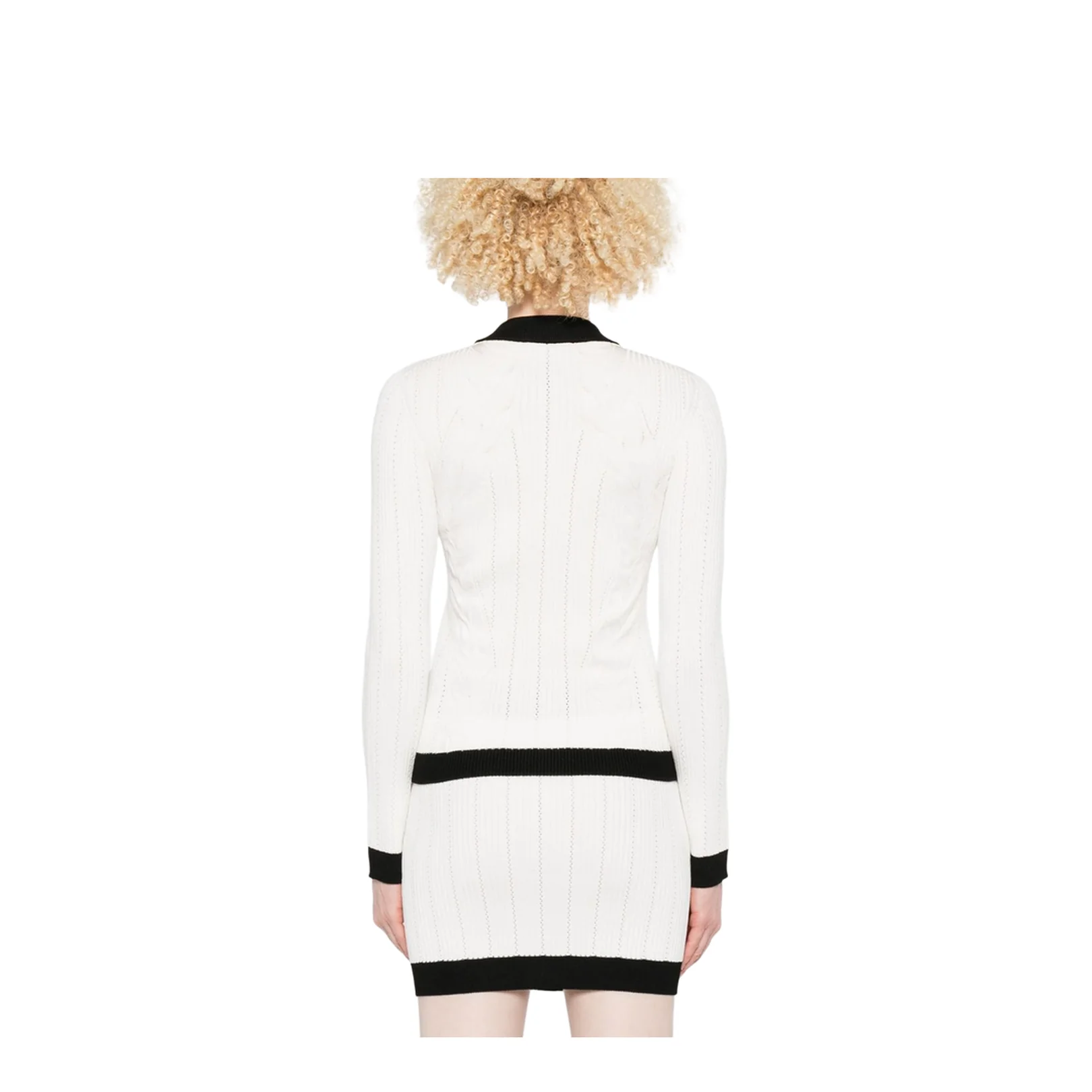 Knitted Crewneck Cardigan - Image 3