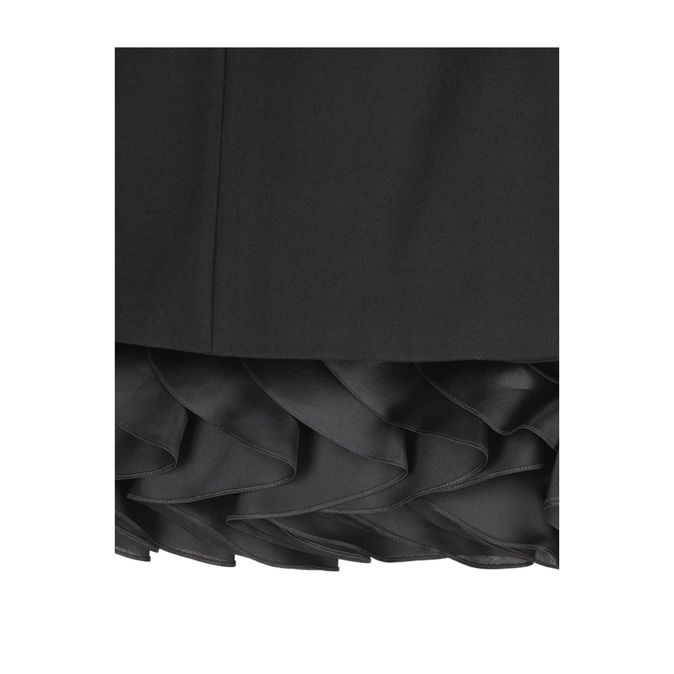 Bouquet Mini Dress in Gauffered Double Wool - Image 4