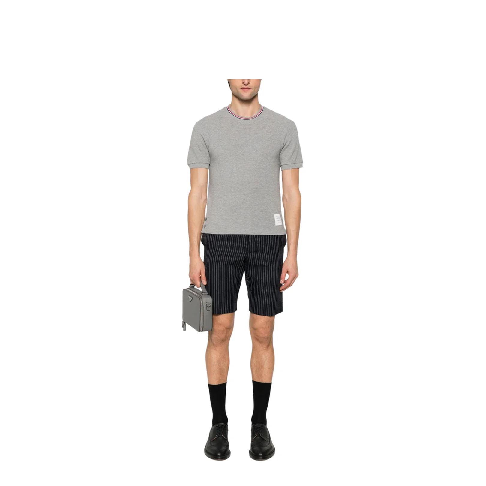 Cotton Waffle Rib Cuff Tee - Image 3