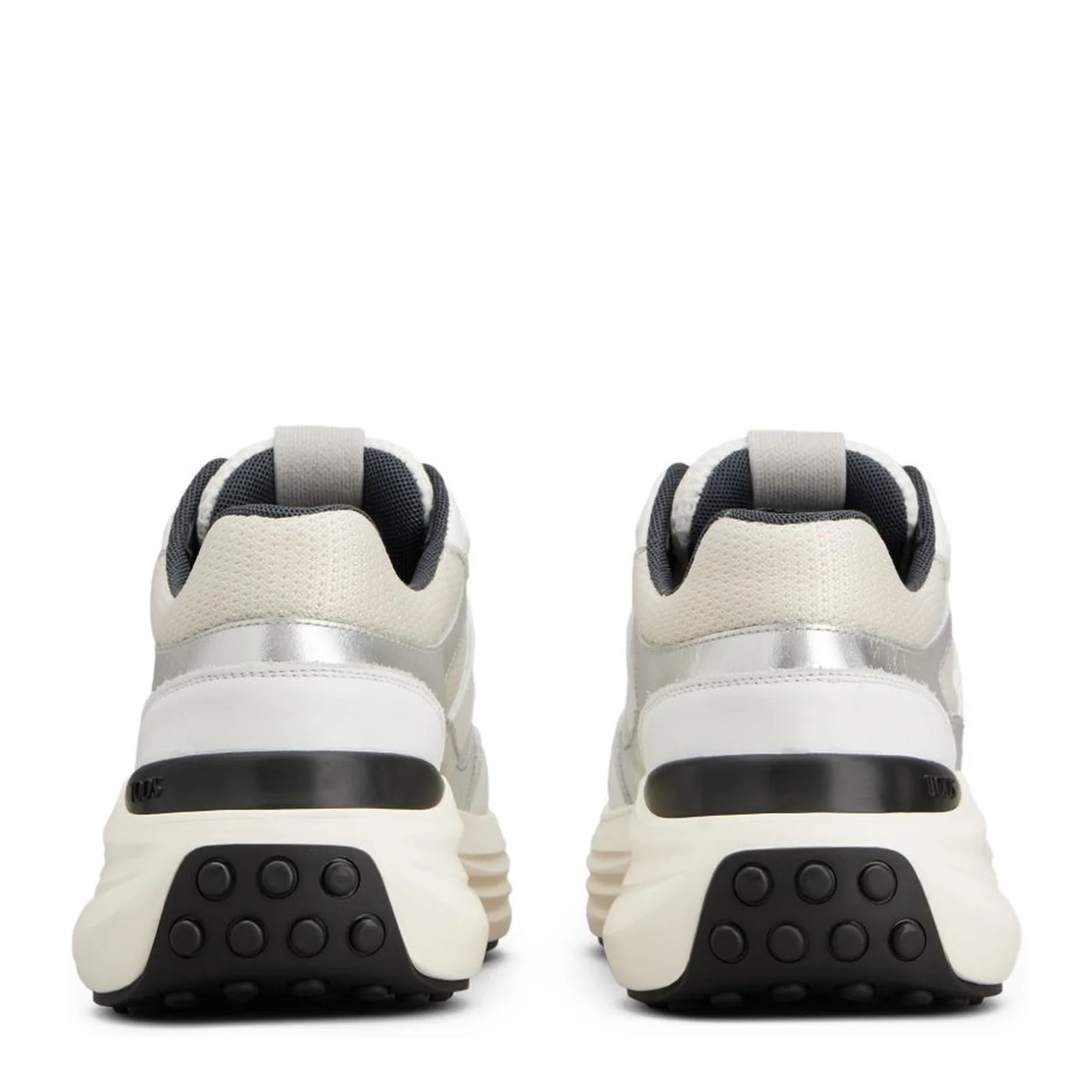 Sneakers in Leather and Fabric - Image 5