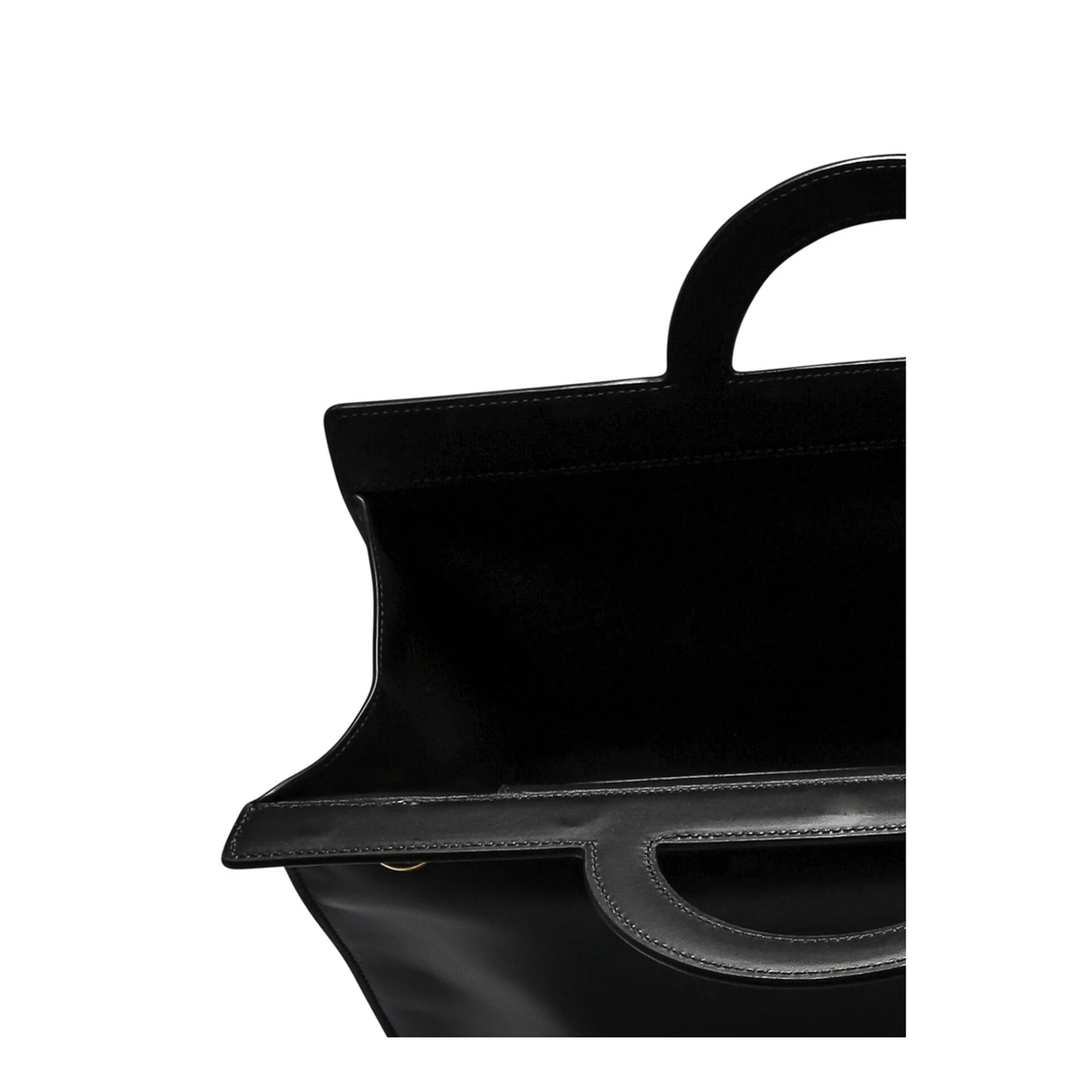 Leather Handbag with Frontal Logo Print - Image 5